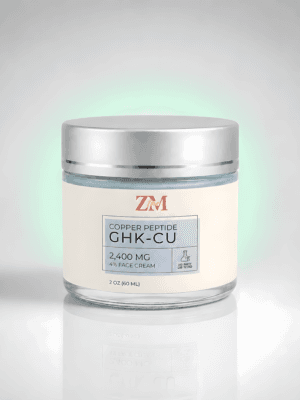 GHK-Cu Copper Peptide Face Cream 2,400mg (4%) — 2 oz / 60 ml